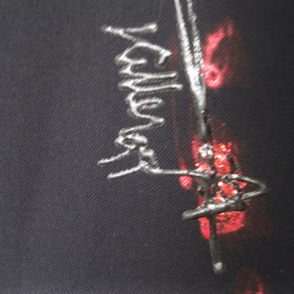 Conti di Roma Hand Painted Black Wool Blazer 10-12 - Picture 5 of 8